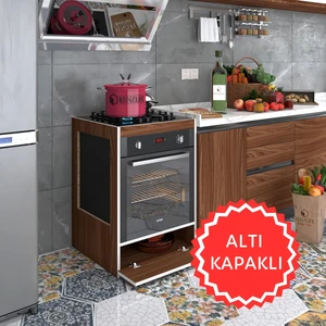 Kenzlife ankastre modülü kabini vanadyum3 cvz fırın ocak dolabı kapaklı