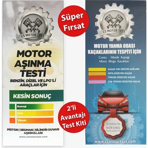 Cs Motor Aşınma ve Conta Kaçak Testi-  2'li Avantajlı Paket