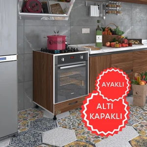 Kenzlife ankastre modülü kabini radon cvz fırın ocak dolabı kapaklı ayaklı
