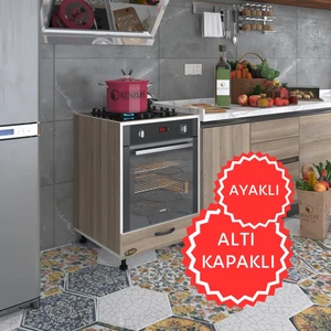 Kenzlife ankastre modülü kabini radon crd fırın ocak dolabı kapaklı ayaklı