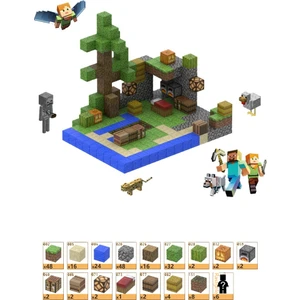 212 Adet Mc Minecraft Manyetik Blok Seti Çocuk Eğitici Montaj Kare Blok Blok Oyuncakları (Yurt Dışından)