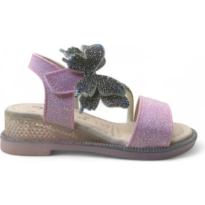 606 Kız Çocuk Okul Öncesi Taşlı Sandalet