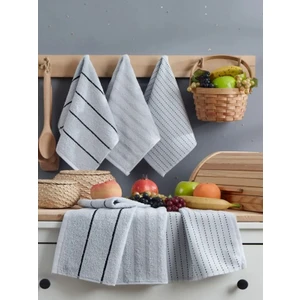Mutfak Havlusu 6'lı 30X50 cm Açık Gri