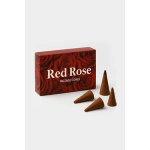 Doğal Kırmızı Gül Aromalı Konik Tütsü (Red Rose) 10’lu Paket