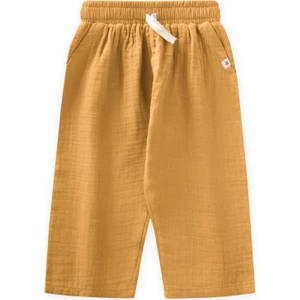 Müslin Pantolon 1-7 Yaş Hardal Sarı