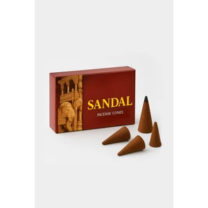 Doğal Sandal Ağacı Aromalı Konik Tütsü (Sandalwood) 10’lu Paket