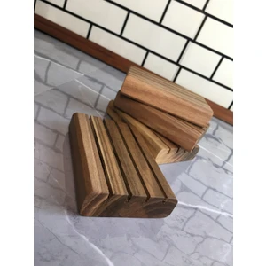 Twins Wood Craft Ceviz Ağacı Ahşap Sabunluk