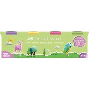 Castell Oyun Hamuru Pastel Renkler 4 x 100G