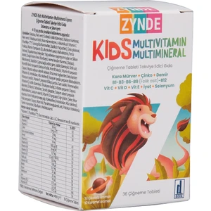 Zynde Kıds Multvit - Multmine 36 Çiğneme Tb