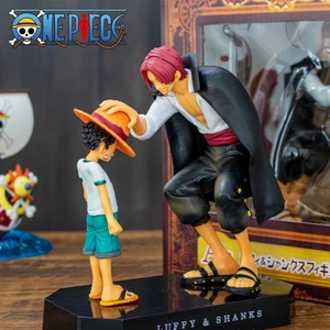 One Piece Anime Manga Aksiyon Figür - Luffy ve Shanks - 17 cm x 16 cm