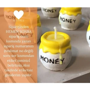 NSTYLE-10 Adet Mum -Kına Nişan Doğum Günü 1 Yaş-Winnie The Pooh