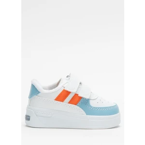 Işıklı Unisex Rahat Hafif Çocuk Spor Ayakkabı Turkuaz - Turuncu