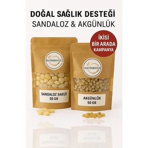 Sandaloz Sakızı & Akgünlük Sakızı - 2'li Set - | Bitkisel Reçine | Doğal Sandaloz | Ak Günlük Sakızı