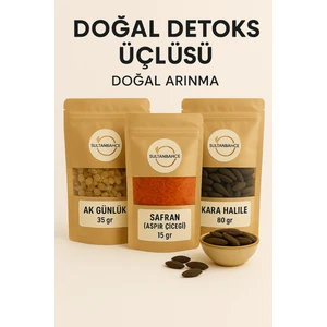 Akgünlük- Kara Halile- Safran (Yerli) - Detoks Seti - Doğal Bitki Çayı