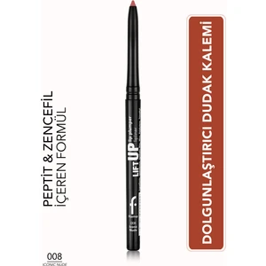 Lift Up Lip Plumper Lipliner Dolgunlaştırıcı Etkili & Uzun Süre Kalıcı Dudak Kalemi (008 Iconic Nude) 8682536099493