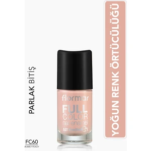 Full Color Ultra Yüksek Pigmentli & Parlak Bitişli Oje (FC60 Bubbly Peach)