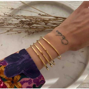 316L Paslanmaz Çelik 4'lü Ajda Bilezik (6 cm ya da 6.5 cm olarak bildiriniz)