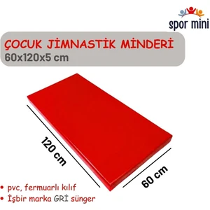 Jimnastik Minderi Kırmızı 60X120