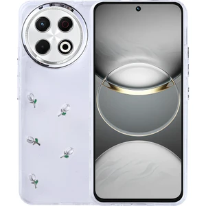 Tecno Spark 30 Pro Kılıf Airbag Tasarımlı Simli Şeffaf Kutup Kapak