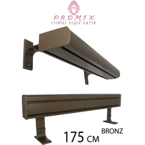 Vip Dekoratif Perde Ray Kornişi alüminyum 2 Kanallı  10 cm Orijinal Alüminyum Ayaklı