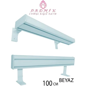 Vip Dekoratif Perde Ray Kornişi alüminyum 2 Kanallı  10 cm Orijinal Alüminyum Ayaklı