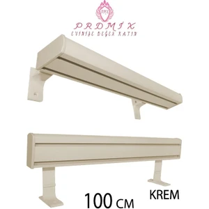 Vip Dekoratif Perde Ray Kornişi alüminyum 2 Kanallı  10 cm Orijinal Alüminyum Ayaklı