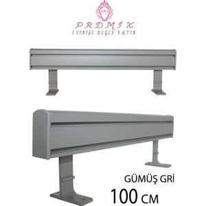 Vip Dekoratif Perde Ray Kornişi alüminyum 2 Kanallı  10 cm Orijinal Alüminyum Ayaklı