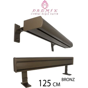 Vip Dekoratif Perde Ray Kornişi alüminyum 2 Kanallı  10 cm Orijinal Alüminyum Ayaklı