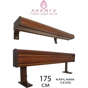 Vip Dekoratif Perde Ray Kornişi alüminyum 2 Kanallı  10 cm Orijinal Alüminyum Ayaklı