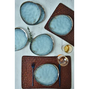 Reaktif Turkuaz Trior Pasta Tabağı 23 cm 6 Adet 19013