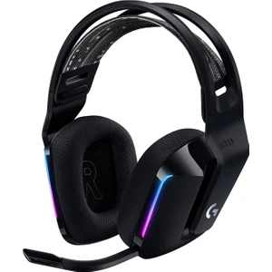 G733 Black 981-000864 7.1 Surround RGB Mikrofonlu LightSpeed Kablosuz Gaming (Oyuncu) Kulaklık