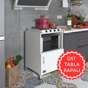 Kenzlife  Ocak Dolabı Revbahar Byz 85*60*56 Hazır Mutfak Klasik Set Üstü Ocak Için Arkalıksız