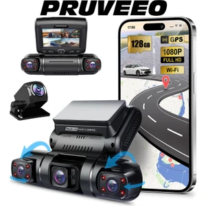 D90-4CH Araç İçi Kamera 1080p Geniş Görüş Açısı Wi-Fi Özellikli 128GB SD Kart ile
