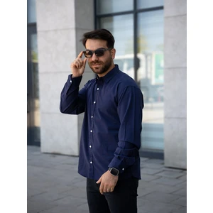 Uzun Kol Keten Gömlek