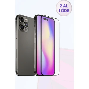 Apple iPhone Uyumlu Tam Kapatan Tamperli Cam Ekran Koruyucu Kırılmaz Cam