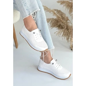 Cilt Bağcıklı Rahat Taban Hafif Yazlık Kadın Spor Ayakkabı