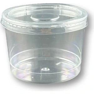 Kapaklı Sert Plastik Tatlı Kasesi Magnolya Kabı 250ML