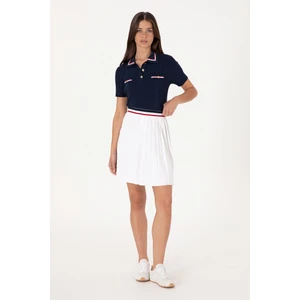 U.S. Polo Assn. Kadın Beyaz Mini Boy Triko Etek 50299379-VR013