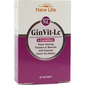 New Life GinVit-Lc L- Carnitine 30 Film Tablet