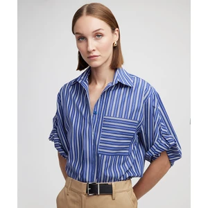 Çizgili Poplin Gömlek IS1240025345015