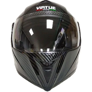 Vırtue Çene Açılır Kask Karbon Siyah