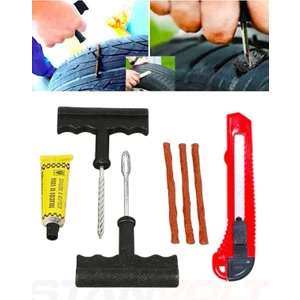 7 Parça Araba Motorsiklet Otomobil Bisiklet Lastik Tamir Kiti Seti