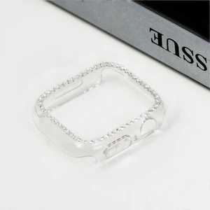 Apple Watch SERI10-46MM Uyumlu Kasa Koruyucu Işıltılı Parlak Taşlı Koruma