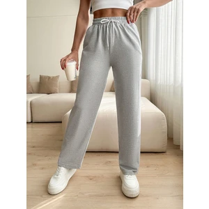 Unısex Iki Iplik Beli Lastikli Oversize Bol Paça Baggy Eşofman Altı