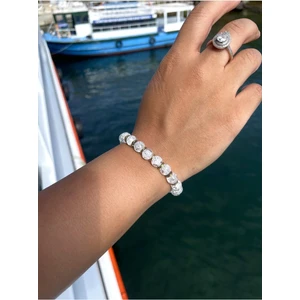Doğanın Saf Ihtişamıyla | Beyaz Necef Doğal Taş Bileklik > Handcrafted - Sertifikalı