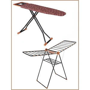 202 Ütü Masası Kalın Borulu Kurutmalık Set Ergonomik Tasarım 117x37 cm