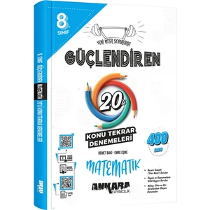 Ankara Yayıncılık 8.Sınıf  Matematik Güçlendiren 20'li Deneme