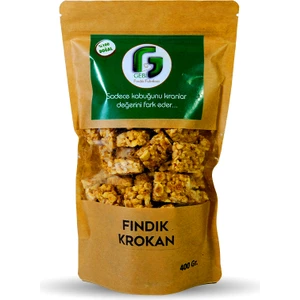 Doypack Ambalajda Fındık Krokan -Taze Üretim, Yeni Mahsül - 400 gr