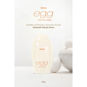 Cilde Aydınlık ve Pürüzsüz Görünüm Kazandıran Gözenek Karşıtı Krem A'pıeu Egg Pha Pore Cream