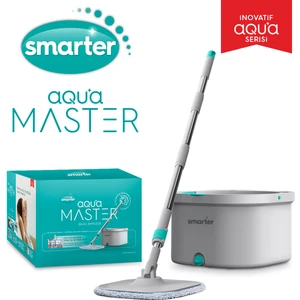SMARTER AQUA MASTER TEMİZ & KİRLİ SUYU AYIRMA ÖZELLİĞİ OTOMATİK TEMİZLİK SETİ MOP PASPAS